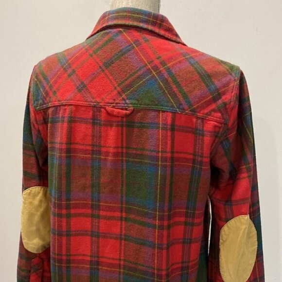 Roots red and green plaid button-down shirt Size Medium - Picture 13 of 16
